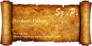 Szuhai Péter névjegykártya